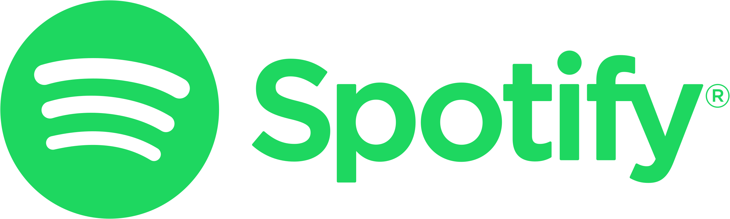2560px Spotify logo with text