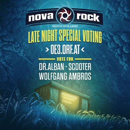 Wolfgang ist der Nova Rock Late Night Act!